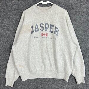 Vintage 90’s Canadian Rockies Jasper‎ Crew Neck Long Sleeves Sweatshirt XL